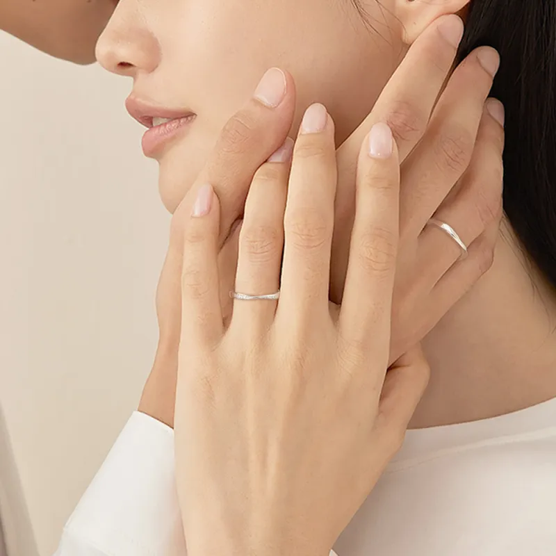 FORCHI Sterling Silver Rings Unisex Silver-3