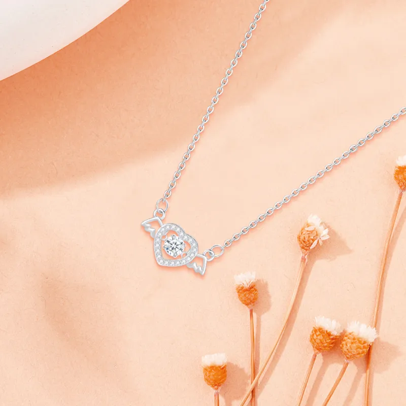FORCHI Zircon S925 Silver Necklaces Women's Couple's Anniversary Gift For Girl's Birthday-2