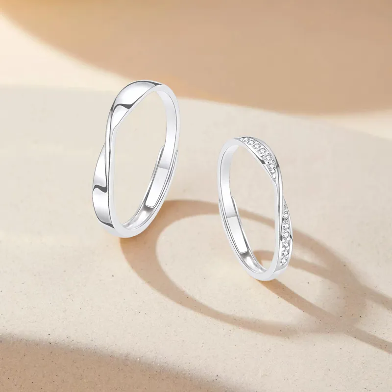 FORCHI Sterling Silver Rings Unisex Silver-4