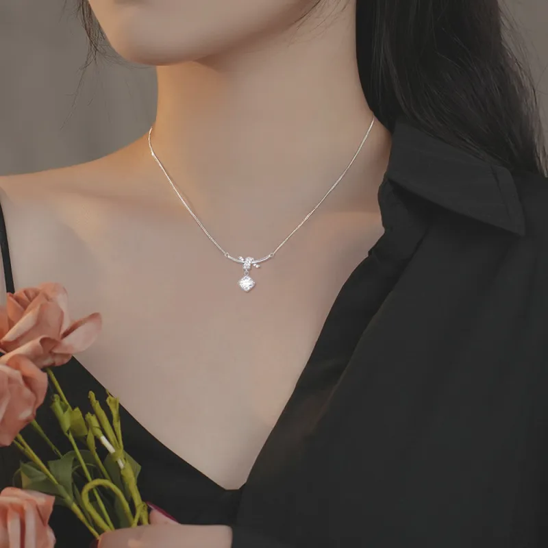 FORCHI Zircon Necklaces Women's Birthday Gift Girl-1