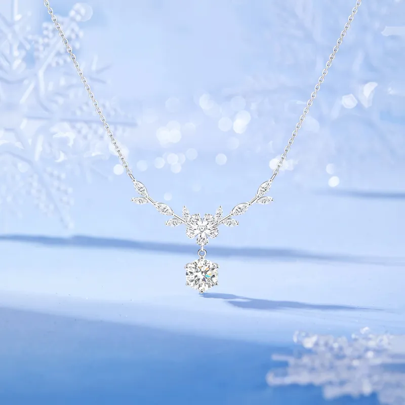 FORCHI Zircon Necklaces Women's Couple's Anniversary Birthday Gift For Girl-4