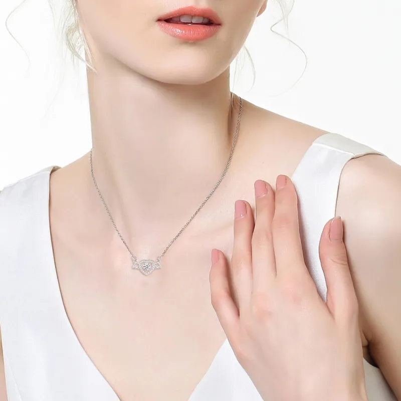 FORCHI Zircon S925 Silver Necklaces Women's Couple's Anniversary Gift For Girl's Birthday-1