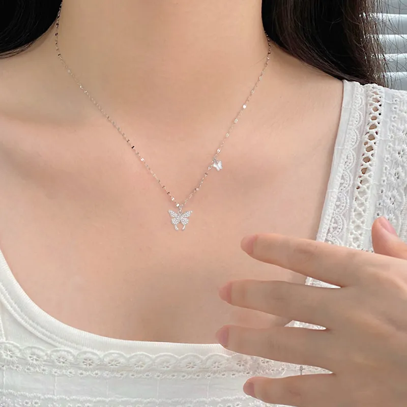 FORCHI Zircon Necklaces Women's Couple's Anniversary Birthday Gift For Girl-3