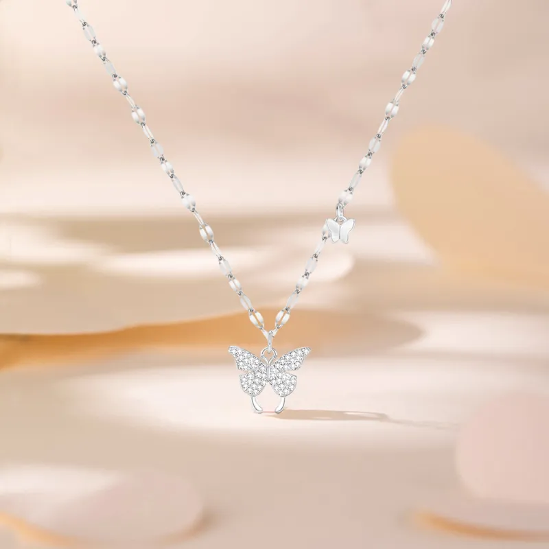 FORCHI Zircon Necklaces Women's Couple's Anniversary Birthday Gift For Girl-2