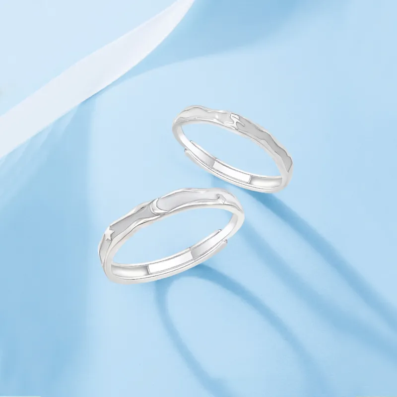 FORCHI Zircon Rings Unisex Anniversary Birthday Gift-2