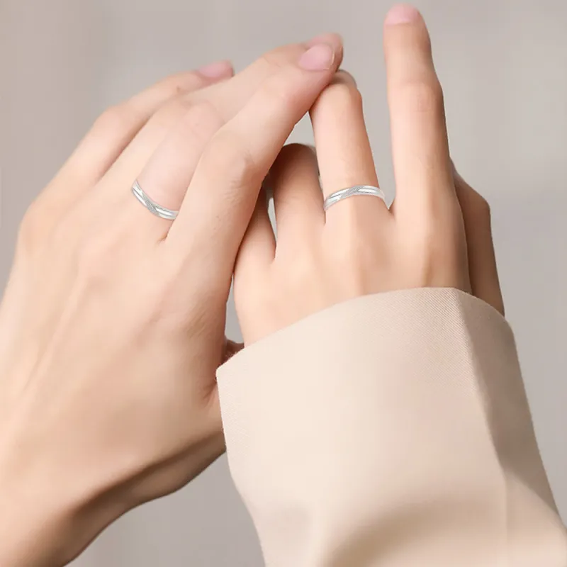 FORCHI Sterling Silver Rings Unisex Birthday And Anniversary Gift-1