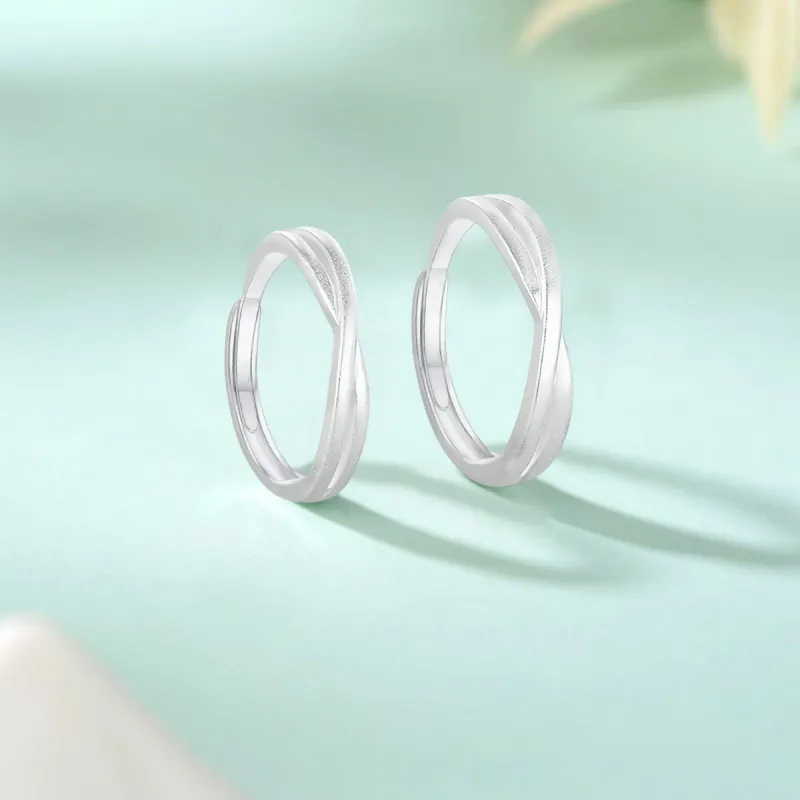 FORCHI Sterling Silver Rings Unisex Anniversary Birthday Gift-2