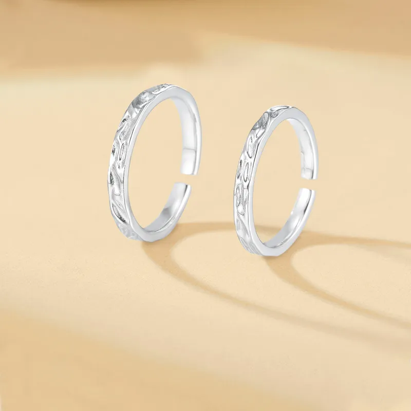 FORCHI Sterling Silver Rings Unisex Anniversary Gift For Girl-1