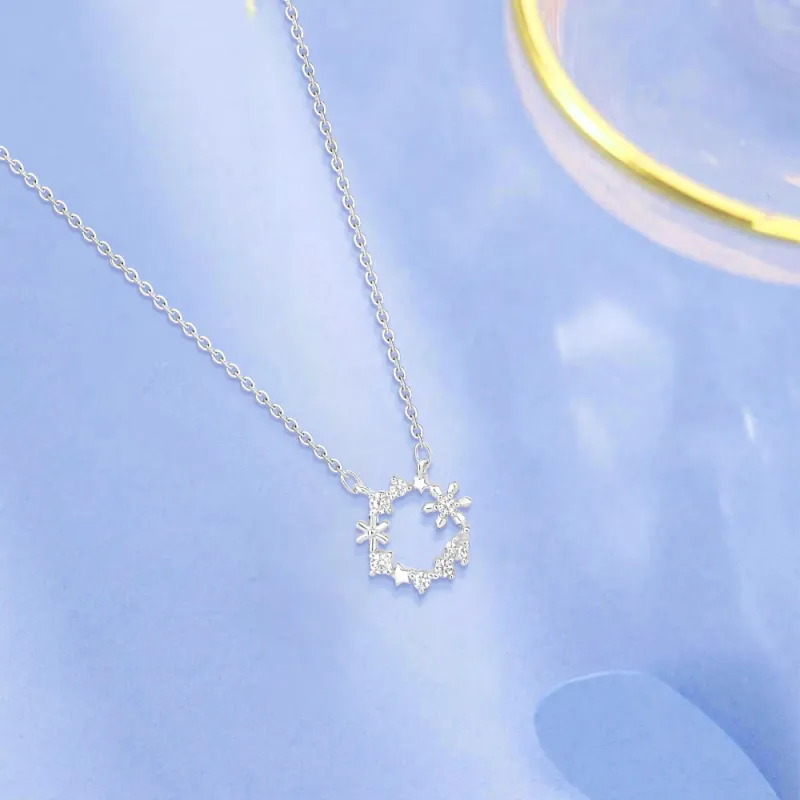FORCHI Zircon Necklaces Women's Couple's Anniversary Birthday Gift For Girl-2