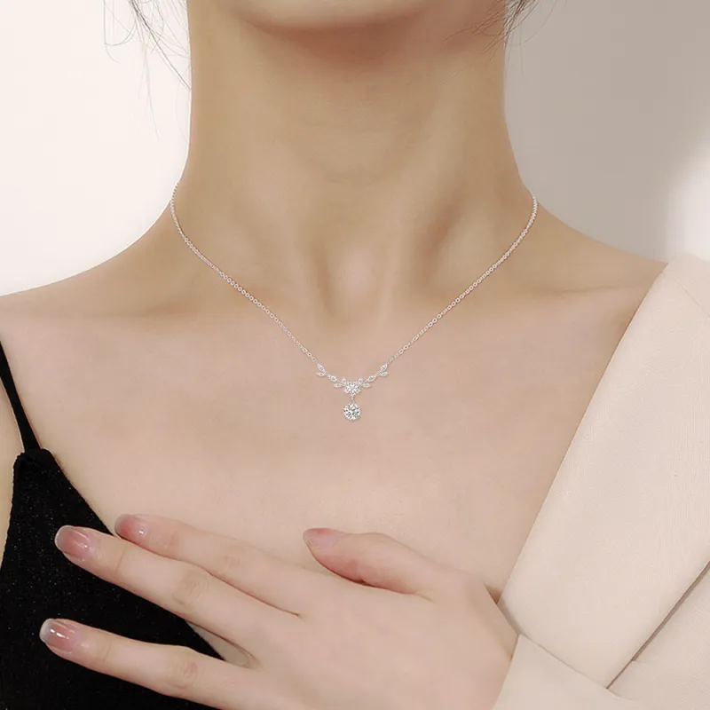 FORCHI Zircon Necklaces Women's Couple's Anniversary Birthday Gift For Girl-1