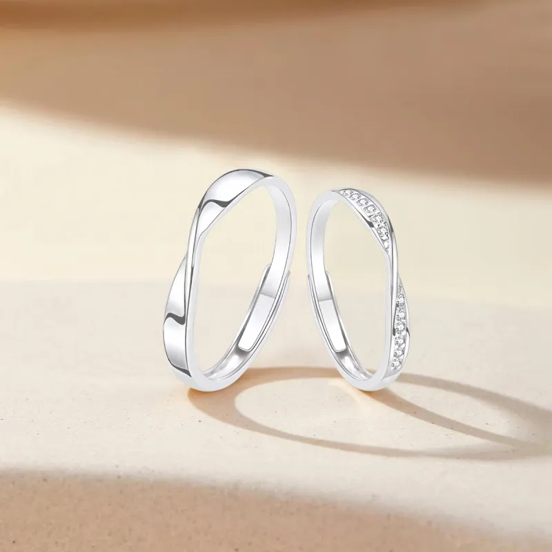 FORCHI Sterling Silver Rings Unisex Silver-2