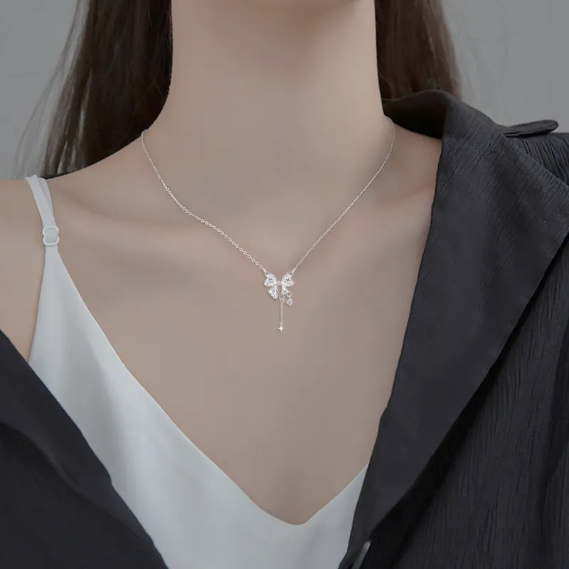 FORCHI Zircon S925 Silver Necklaces Women's Couple's Anniversary Birthday Gift-3