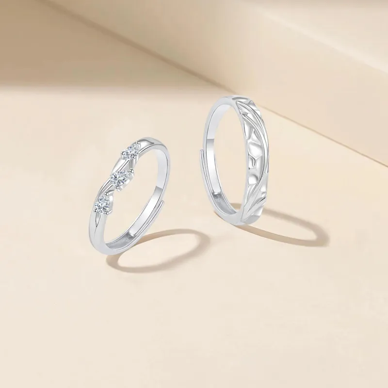 FORCHI Sterling Silver Rings Unisex Anniversary Birthday Gift-4