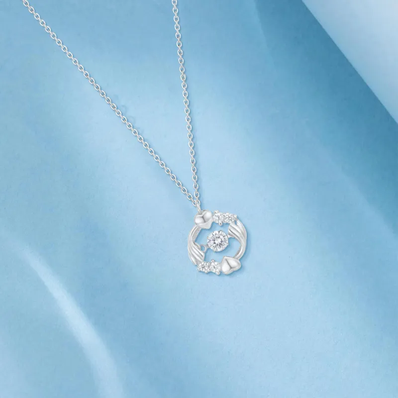 FORCHI Zircon Necklaces Women's Couple's Anniversary Birthday Gift For Girl-2