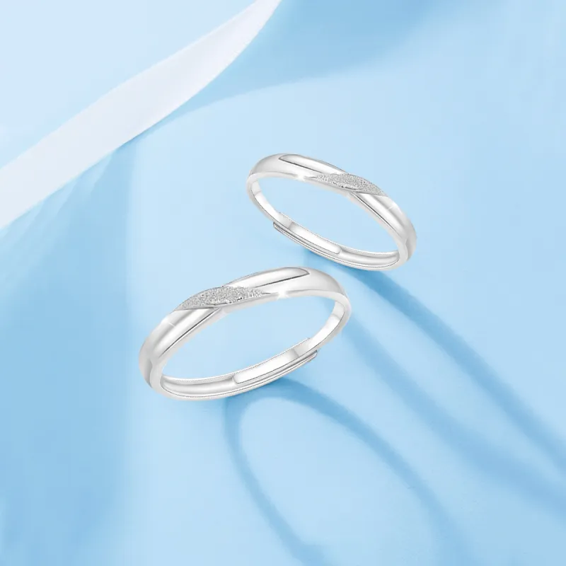 FORCHI Sterling Silver Rings Unisex Birthday And Anniversary Gift-4