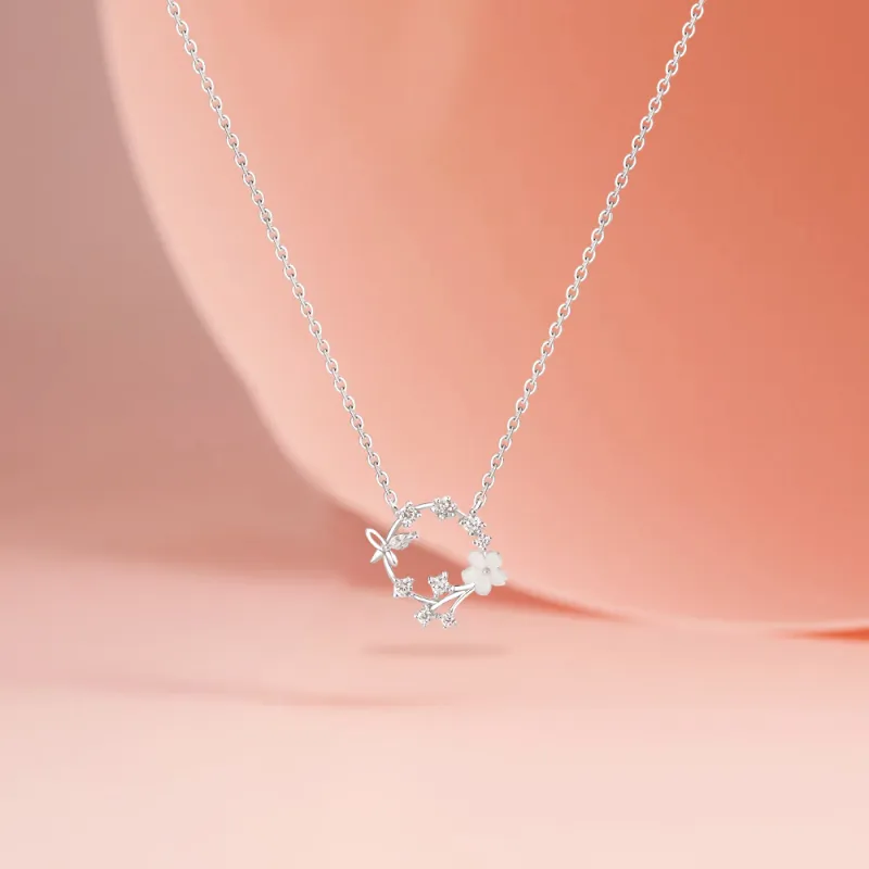 FORCHI Sterling Silver Necklaces Women's Date Students Love Confession-4