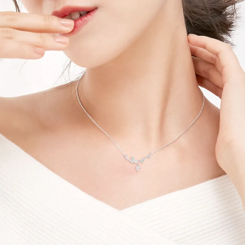 FORCHI Zircon Necklaces Women's Couple's Anniversary Gift-3