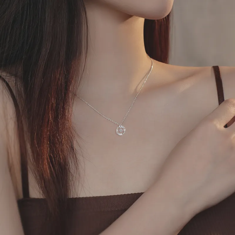 FORCHI Zircon Necklaces Women's Couple's Anniversary Birthday Gift For Girl-3