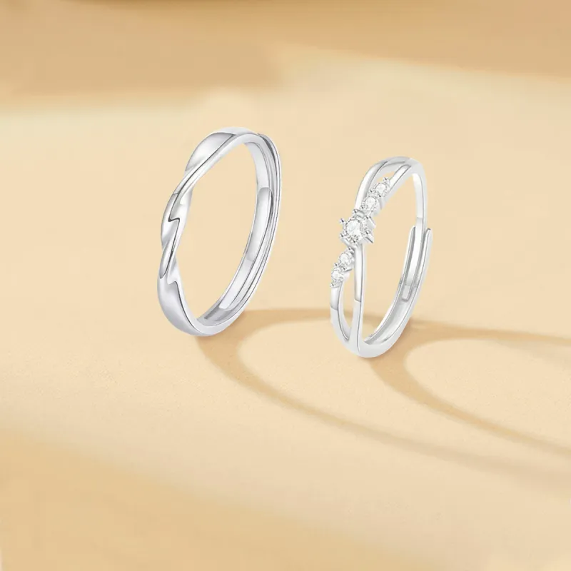 FORCHI Sterling Silver Rings Unisex Anniversary Birthday Gift-2