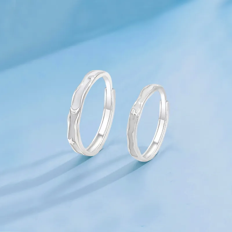 FORCHI Zircon Rings Unisex Anniversary Birthday Gift-4