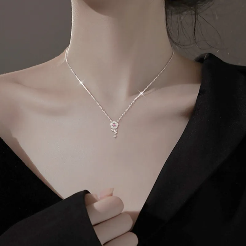 FORCHI S925 Silver Necklaces Women's Dating Confession-1