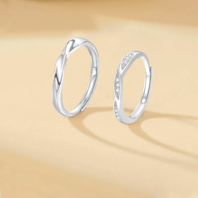 FORCHI Sterling Silver Rings Unisex Birthday And Anniversary Gift-4