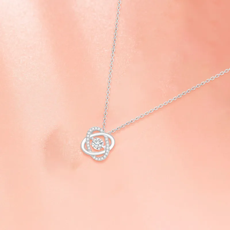 FORCHI Zircon Necklaces Women's Couple's Anniversary Birthday Gift For Girl-4