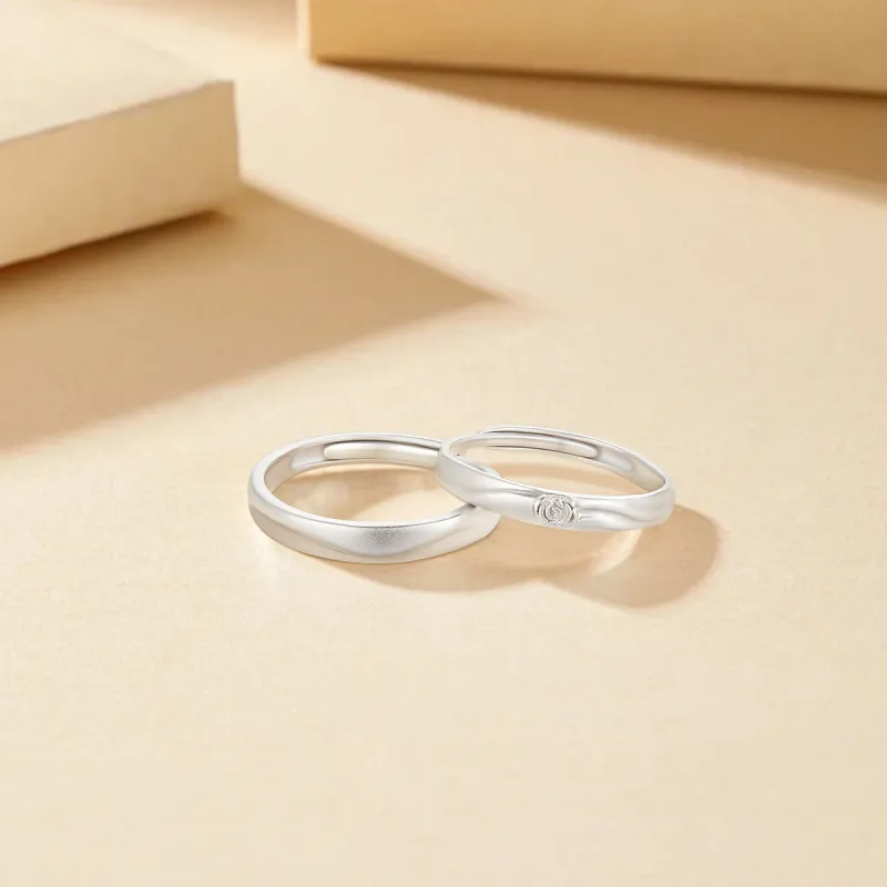 FORCHI Sterling Silver Rings Unisex Anniversary Gift For Girl-2
