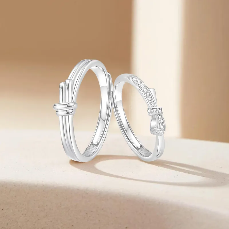 FORCHI Sterling Silver Rings Unisex Girl's Birthday And Anniversary Gift-2