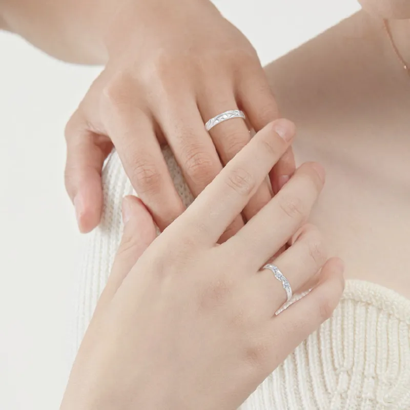FORCHI Sterling Silver Rings Unisex Anniversary Birthday Gift-1