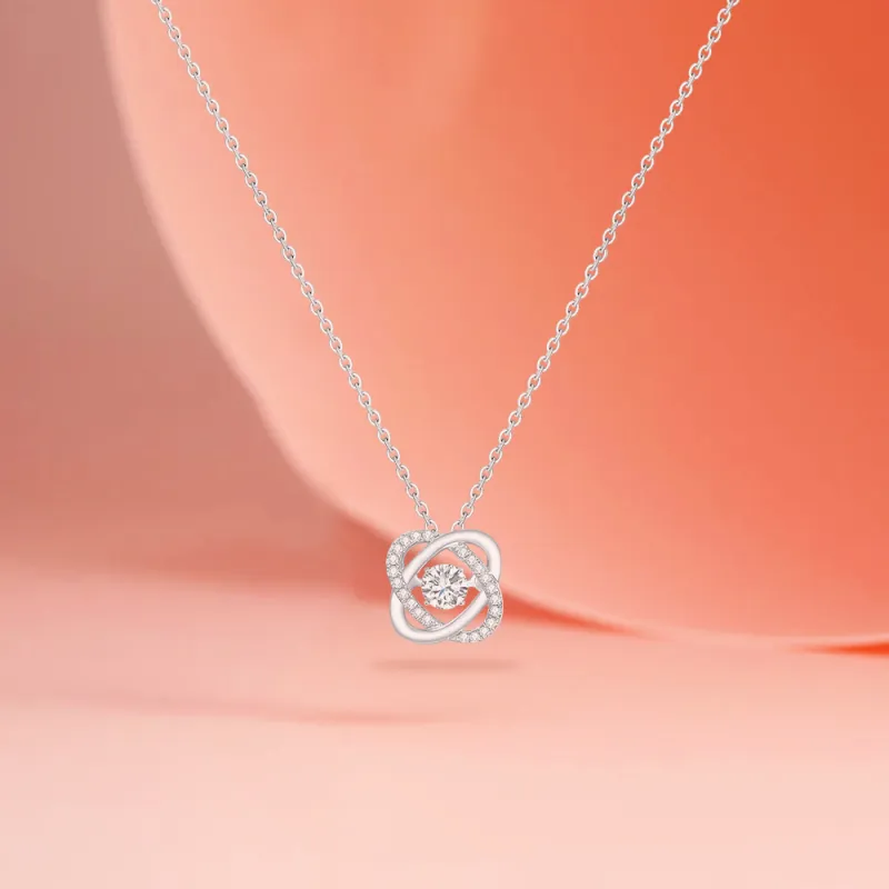 FORCHI Zircon Necklaces Women's Couple's Anniversary Birthday Gift For Girl-2