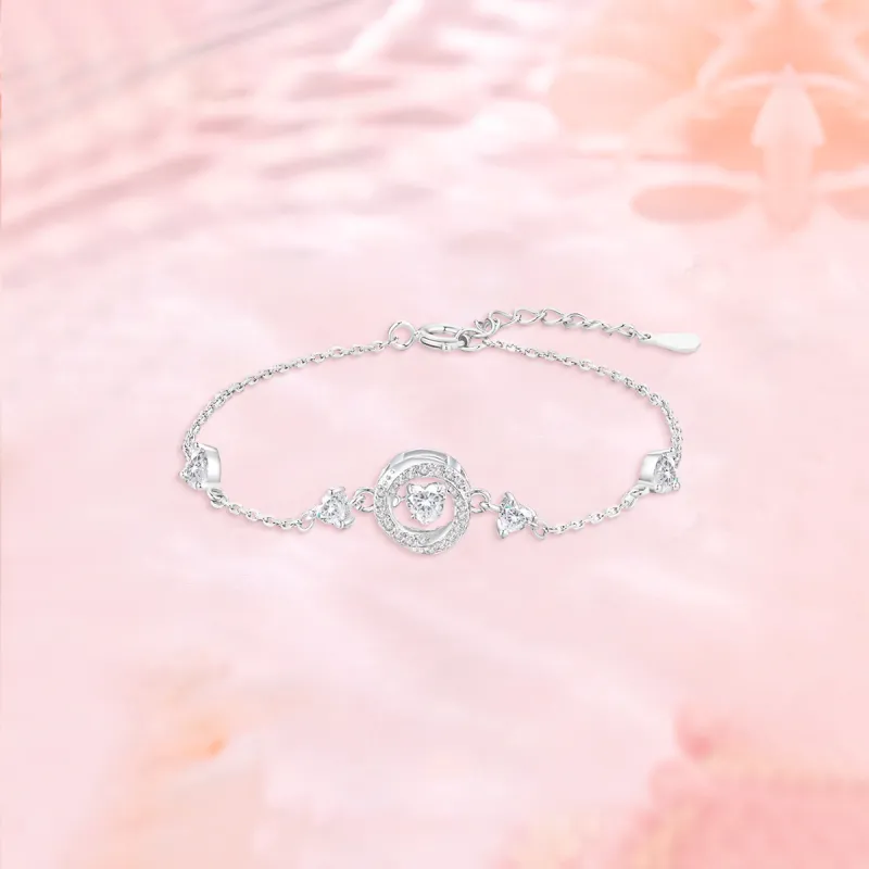 FORCHI Zircon Bracelets Women's Couple's Sweet Style Box-2