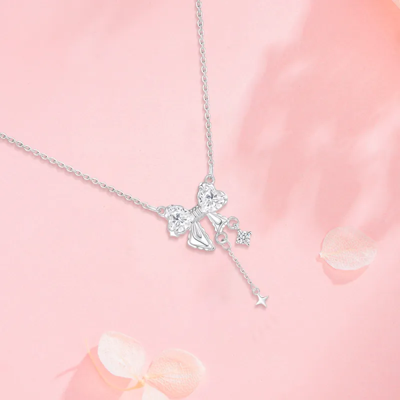 FORCHI Zircon S925 Silver Necklaces Women's Couple's Anniversary Birthday Gift-4