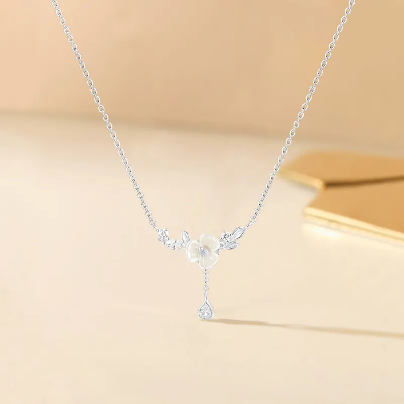 FORCHI Zircon Necklaces Women's Love Confession Date-2