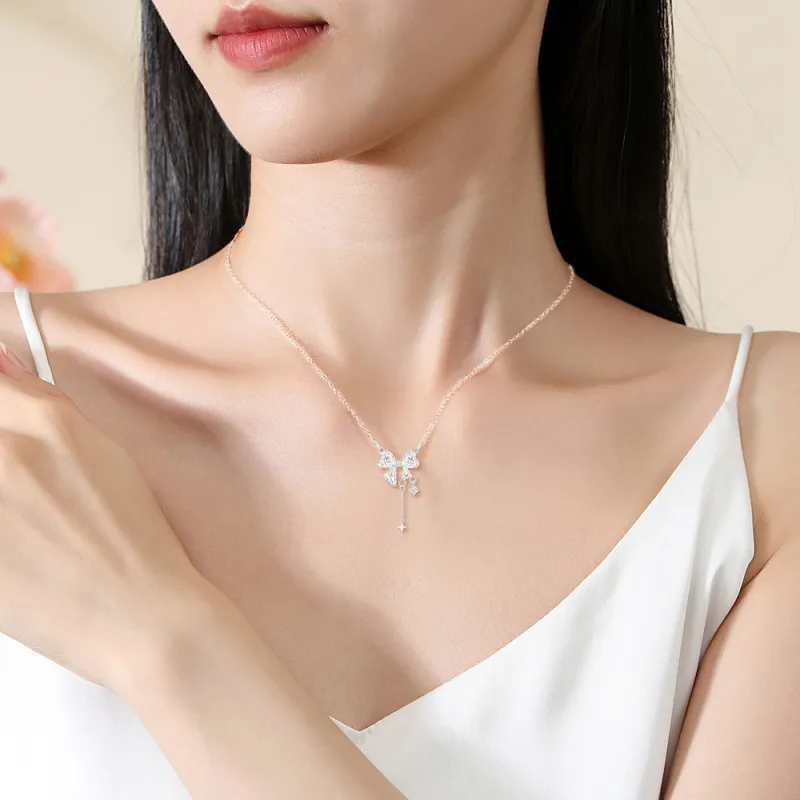 FORCHI Zircon S925 Silver Necklaces Women's Couple's Anniversary Birthday Gift-1