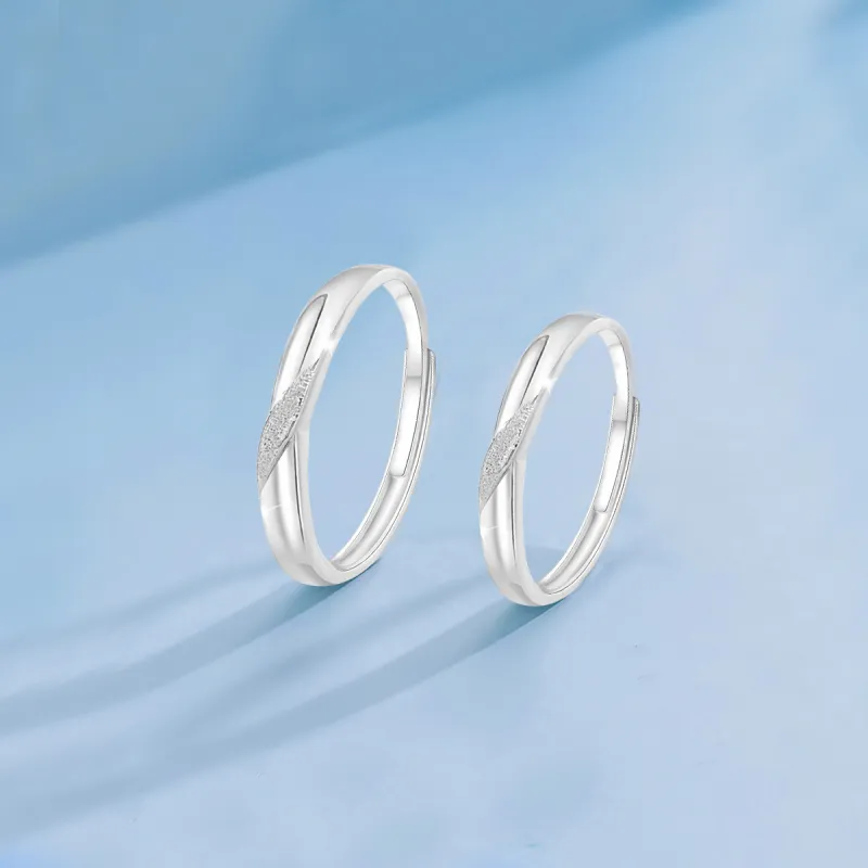 FORCHI Sterling Silver Rings Unisex Birthday And Anniversary Gift-2