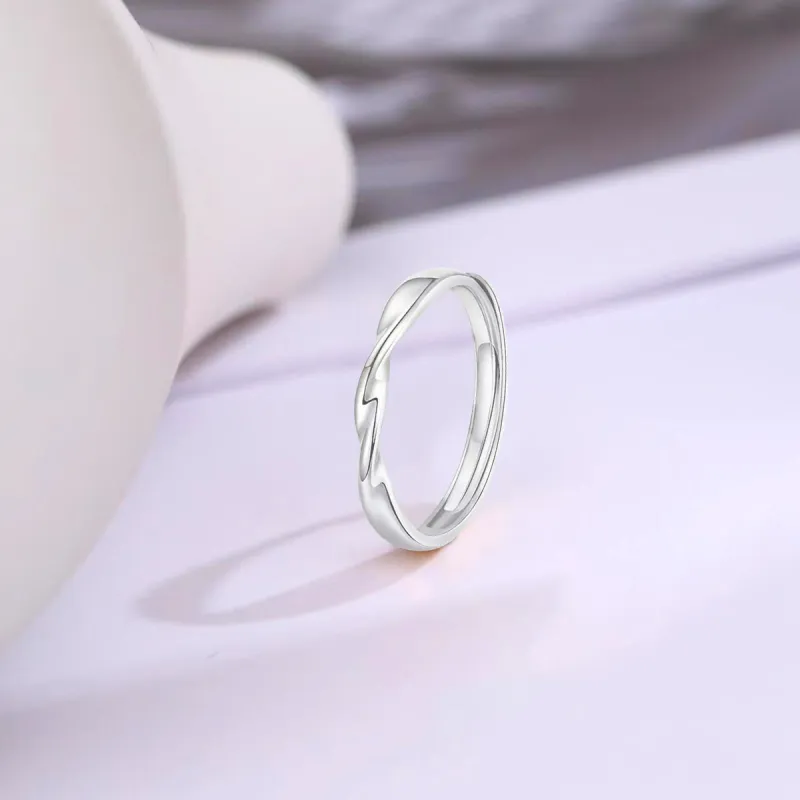 FORCHI Sterling Silver Rings Unisex Anniversary Birthday Gift-6