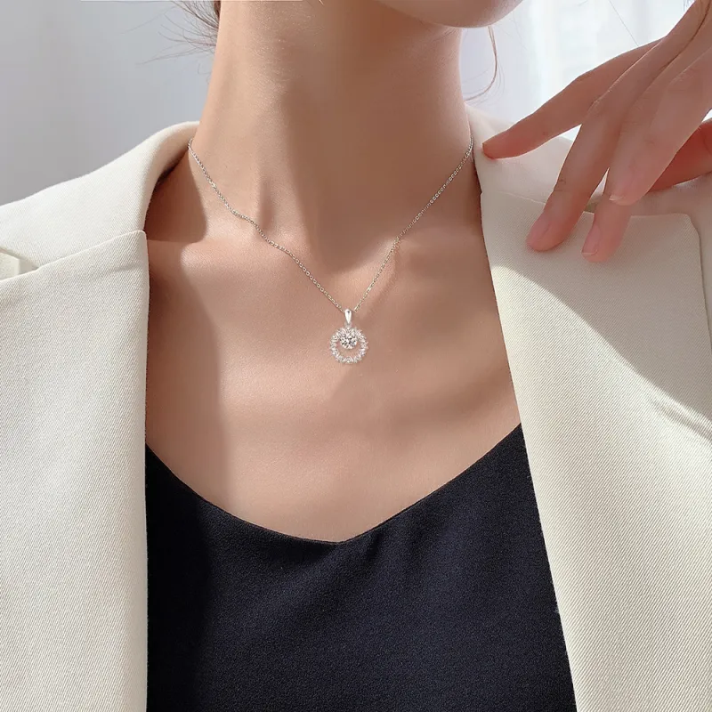 FORCHI Zircon Necklaces Women's Couple Anniversary Girl-1