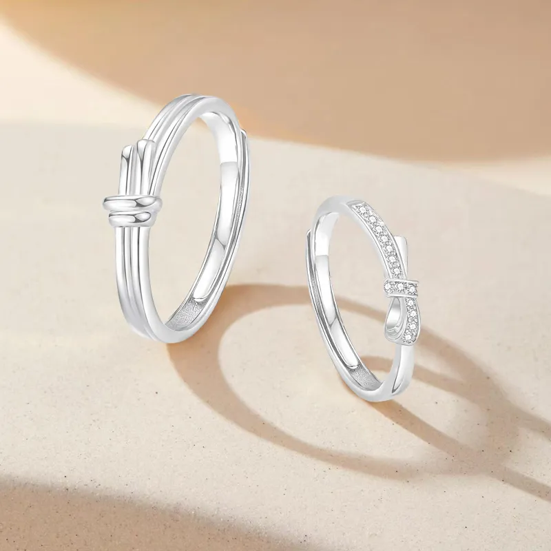 FORCHI Sterling Silver Rings Unisex Girl's Birthday And Anniversary Gift-4
