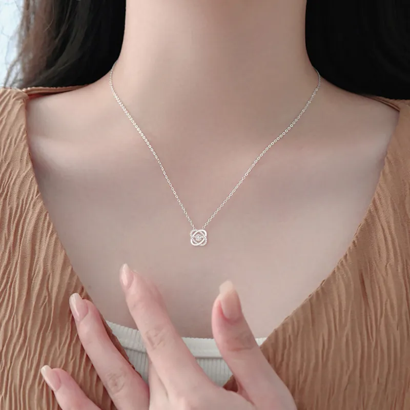 FORCHI Zircon Necklaces Women's Couple's Anniversary Birthday Gift For Girl-1