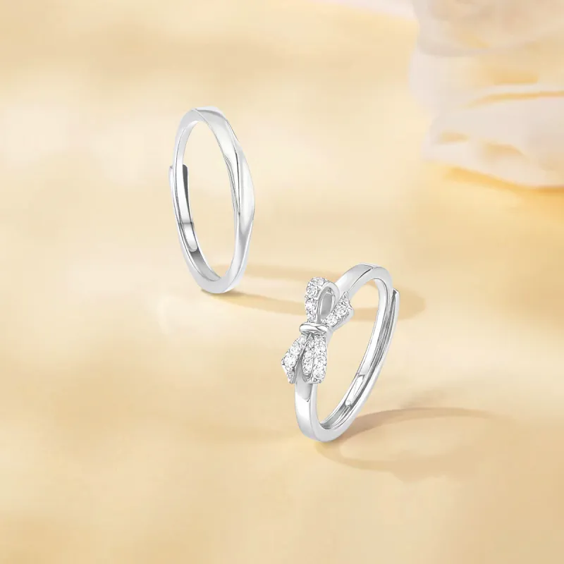FORCHI Sterling Silver Rings Unisex Birthday And Anniversary Gift-4