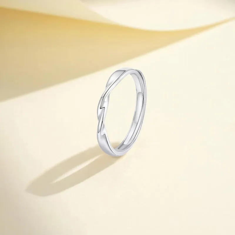 FORCHI Sterling Silver Rings Unisex Anniversary Birthday Gift For Girl-1