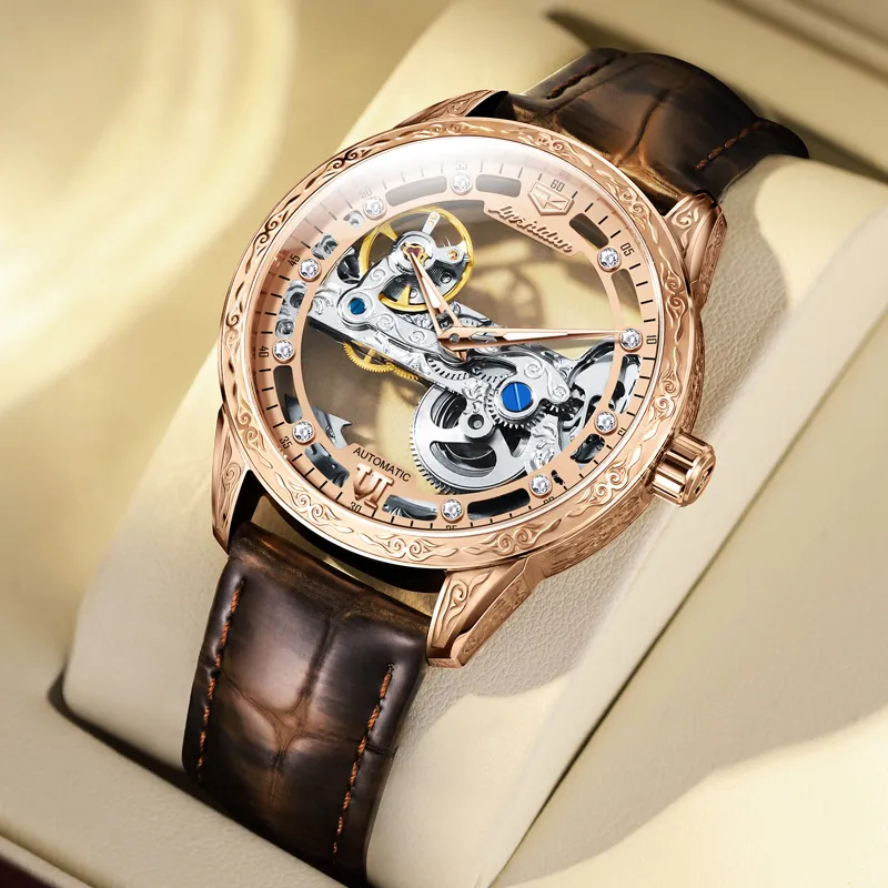 Jin Shi Dun Automatic Mechanical Movement Men's Watches Cut Out Dial-22