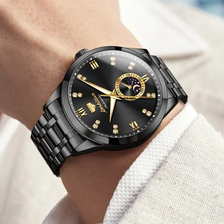 Jin Shi Dun Mechanical Movement Watch Men's Watches White Dial-23