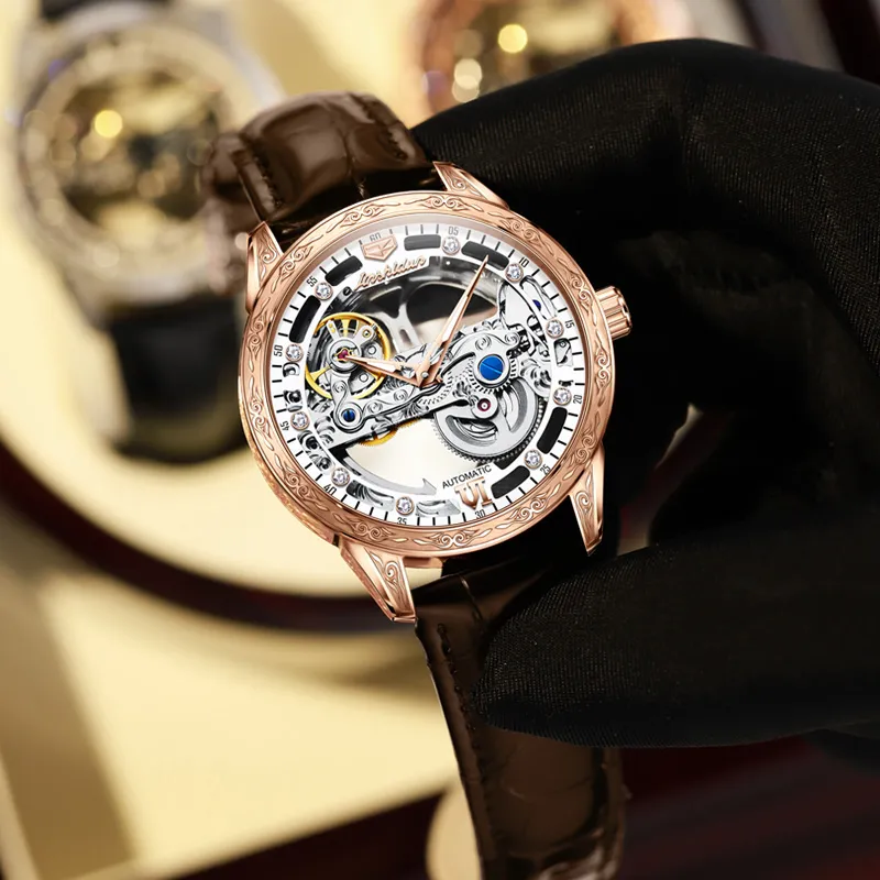 Jin Shi Dun Automatic Mechanical Movement Men's Watches Cut Out Dial-18