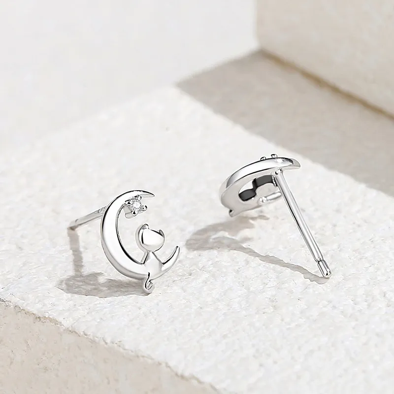 Princess Xuanjie 925 Sterling Silver Stud Earrings Unisex-2