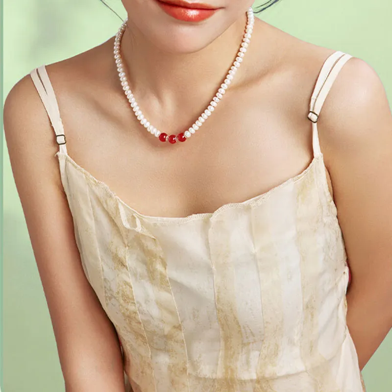Princess Xuanjie Pearl Necklaces Unisex-2