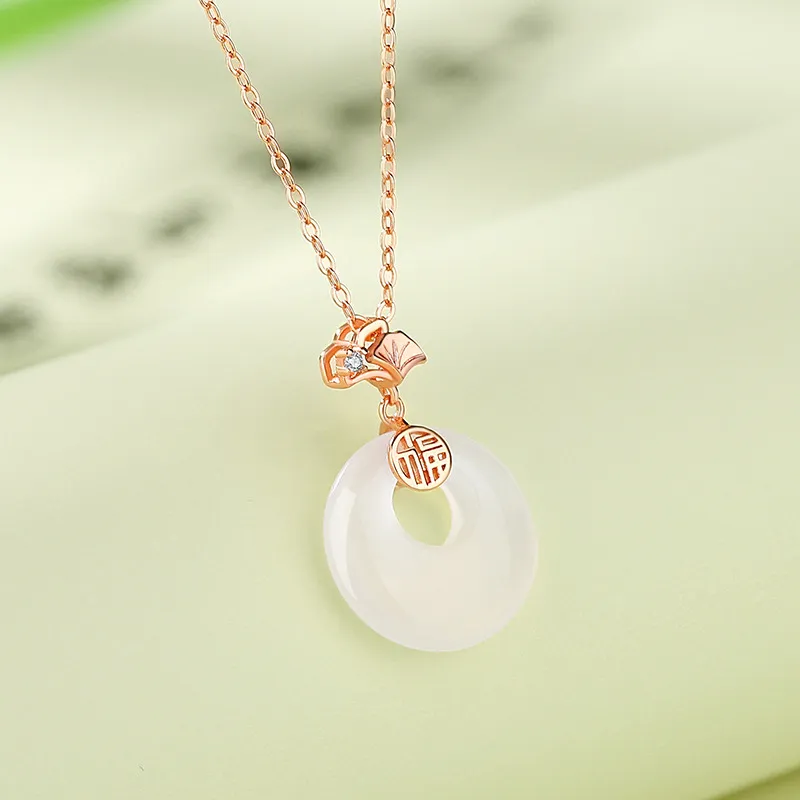 Princess Xuanjie Chalcedony Necklaces Unisex-6