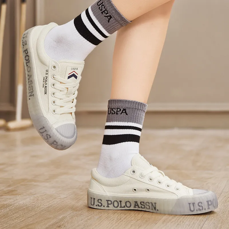 U.S. POLO ASSN. Lightweight And Breathable Low Top Canvas Shoes/Skateboard Shoes Women's-15