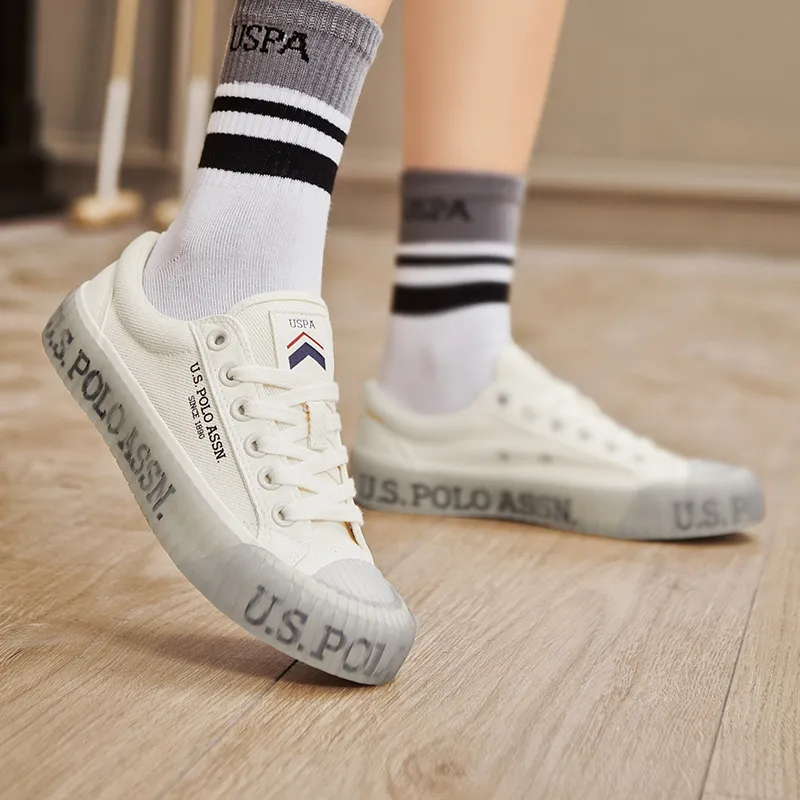 U.S. POLO ASSN. Lightweight And Breathable Low Top Canvas Shoes/Skateboard Shoes Women's-14